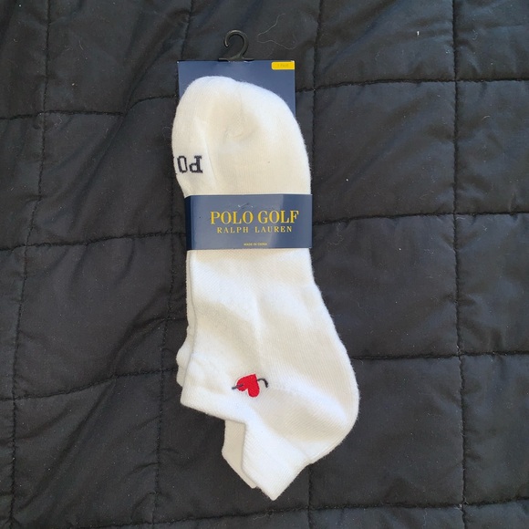 Polo Ralph Lauren Accessories - Polo Ralph Lauren white golf red heart socks adult size 4 - 10.5